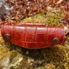 Étui ceinture horizontal en cuir bovin imitation crocodile – Image 4