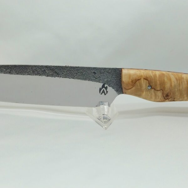 Couteau forgé en loupe de bouleau