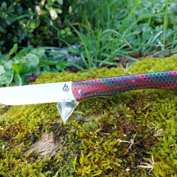 Couteau pliant résine nid d'abeille