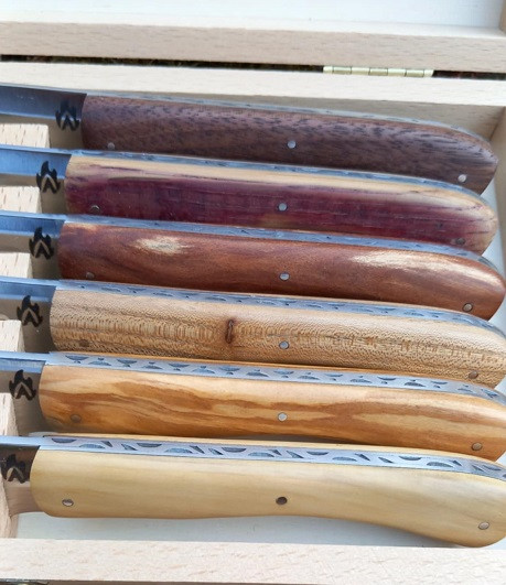 Coffret de 6 couteaux de table en bois exotique – Image 4