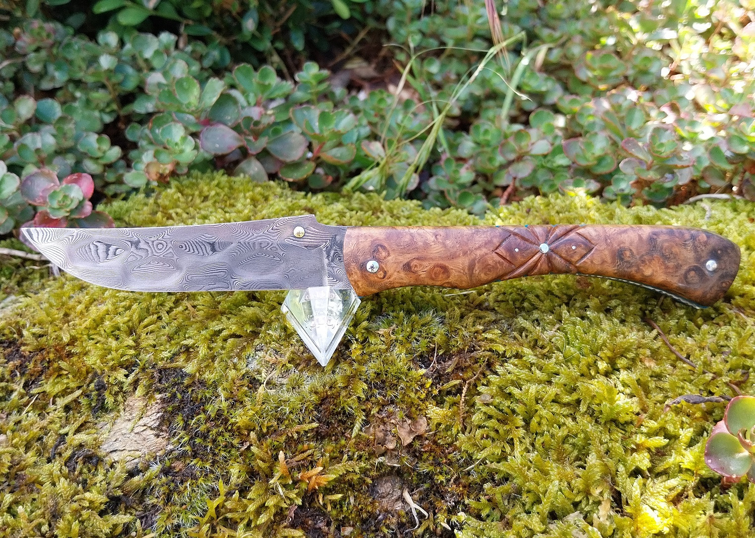 Couteau pliant damas