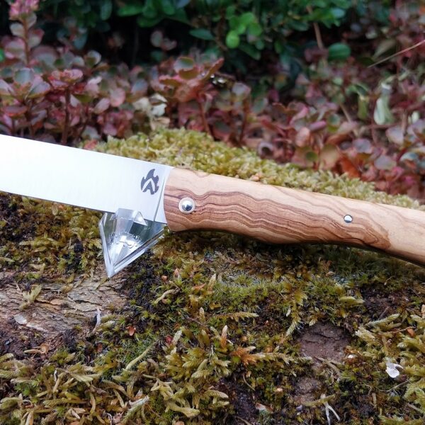 Couteau pliant en olivier